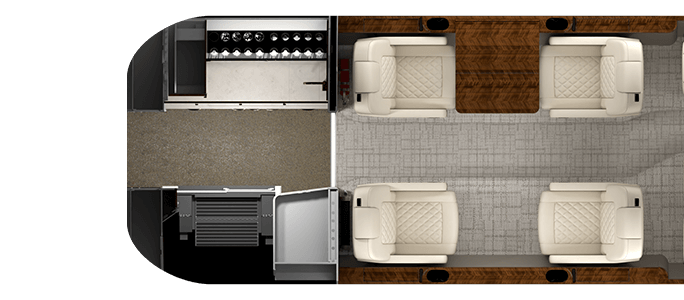 10-Passenger Seating render